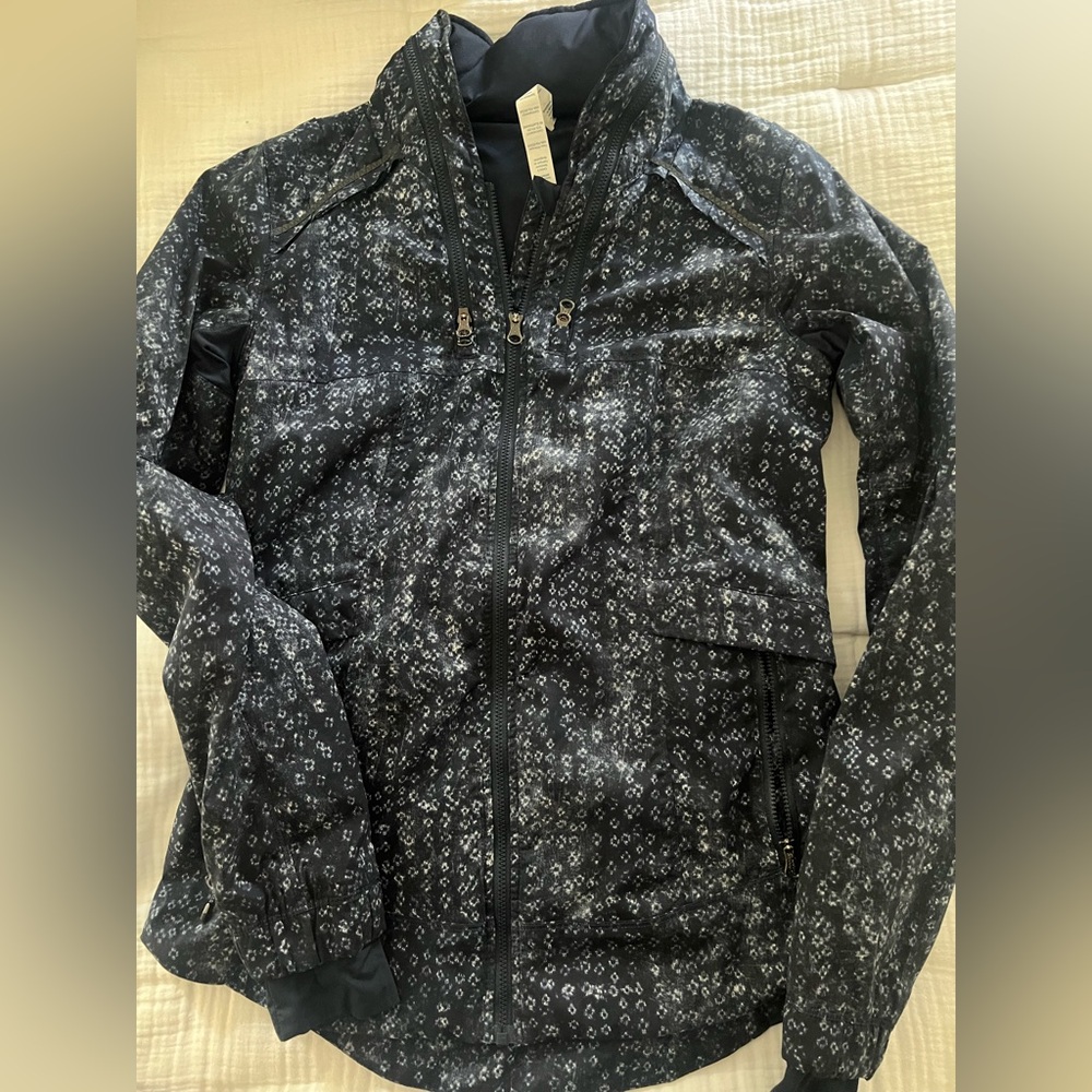 lululemon athletica Black and White Bomber Jacket